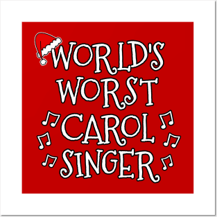 World's Worst Carol Singer Church Christmas 2022 Posters and Art